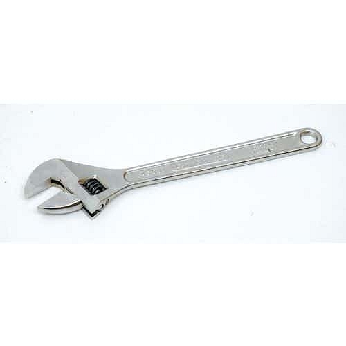 Chromovaný nastavitelný klíč Mob, rozevření čelistí 24 mm