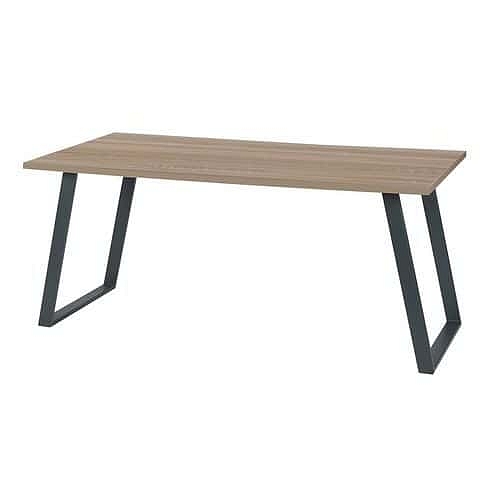 Kancelářský stůl Viva Shape, 200 x 80 x 75 cm, rovné provedení, podnoží antracit, dub sonoma