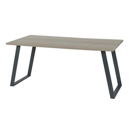 Kancelářský stůl Viva Shape, 120 x 80 x 75 cm, rovné provedení, podnoží antracit, dub oyster