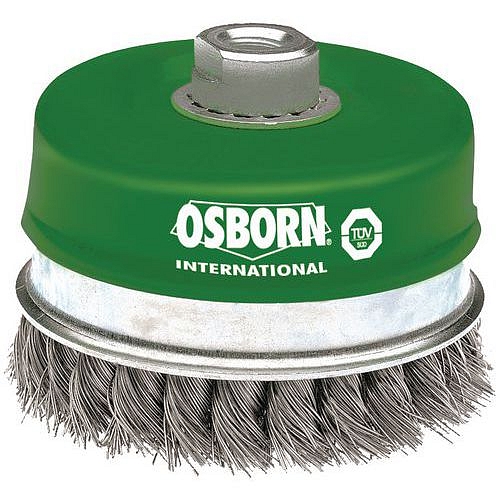 OSBORN - Hrncový kartáč nerezový 80 mm, 0,5 mm, M14