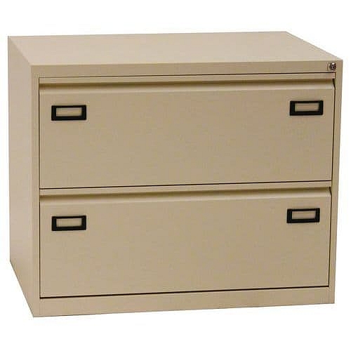 Dvouřadá kovová kartotéka Manutan Expert Tiroir, 2 zásuvky, béžová