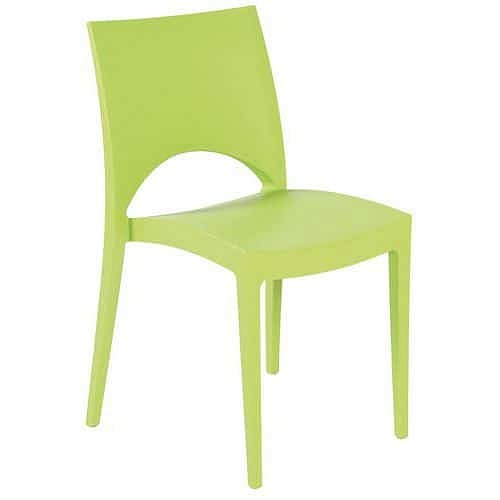 Plastová jídelní židle Flexfurn, světle zelená