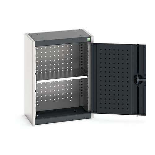 Závěsné skříňky Bott Cubio s perfopanely, 1 police, 70 x 52,5 x 32,5 cm, šedá-antracit