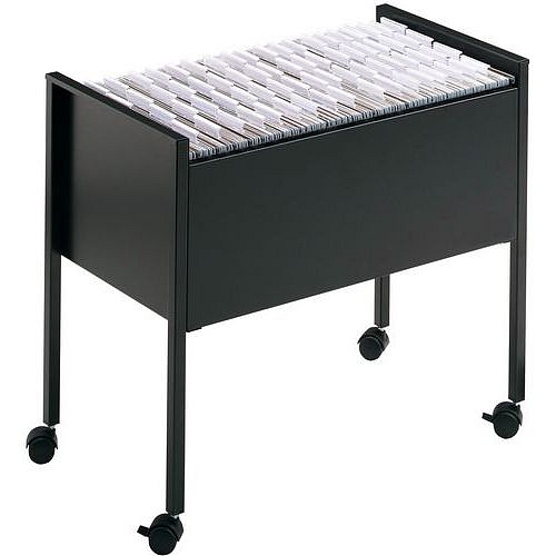Pojizdný vozík na závěsné složky Durable, černá
