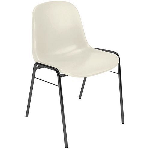 Plastová jídelní židle Manutan Expert Chaise, bílá