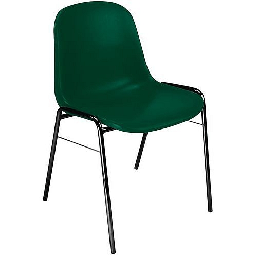 Plastová jídelní židle Manutan Expert Chaise, zelená