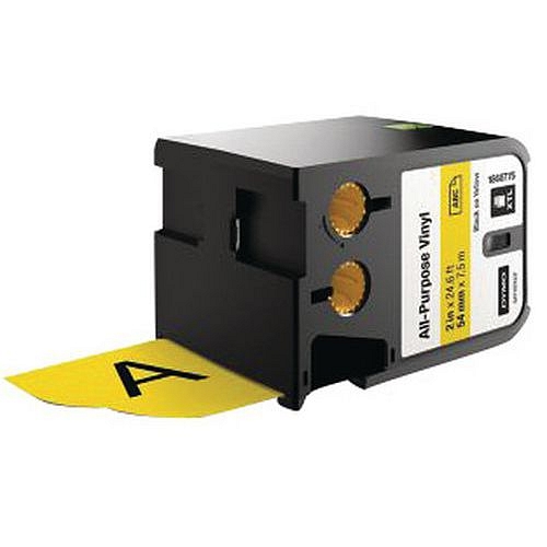 Vinylová víceúčelová páska pro Dymo XTL, 54mm, černožlutá