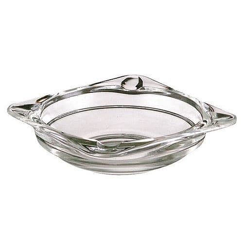 Průhledný popelník, průměr 12 cm