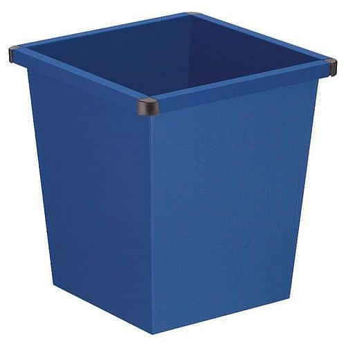 Kuželovitý koš na papír 27 l modrý