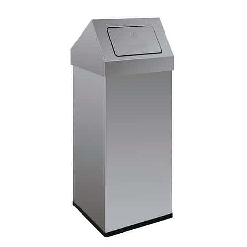 Odpadkový koš Carro-Push 110 l z nerezové oceli