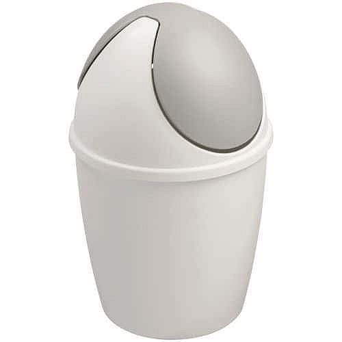 Stolní odpadkový koš Tiglio 1,5 l bílý/šedý