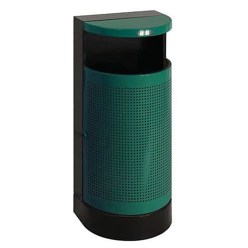 Venkovní odpadkový koš 35 l zelený