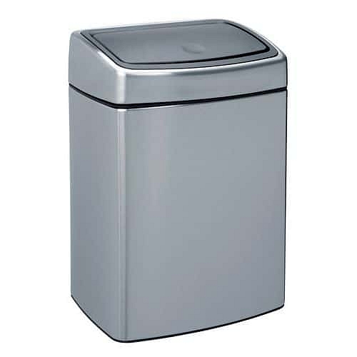 Odpadkový koš Touch 10 l z matné nerezové oceli