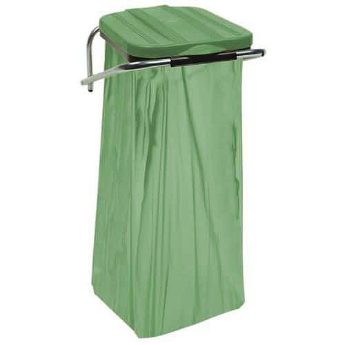 Nástěnný držák pytlů Fix zelený