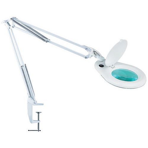 LED laboratorní lampa s kruhovou lupou, 9 W - Manutan Expert Grebes