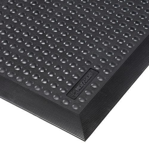 Protiúnavová antistatická rohož Skystep™ s bublinkovým povrchem, černá, 60 x 90 x 1,3 cm