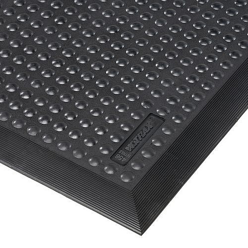 Protiúnavová rohož Skystep™ Nitrile s bublinkovým povrchem, černá, 60 x 90 x 1,3 cm