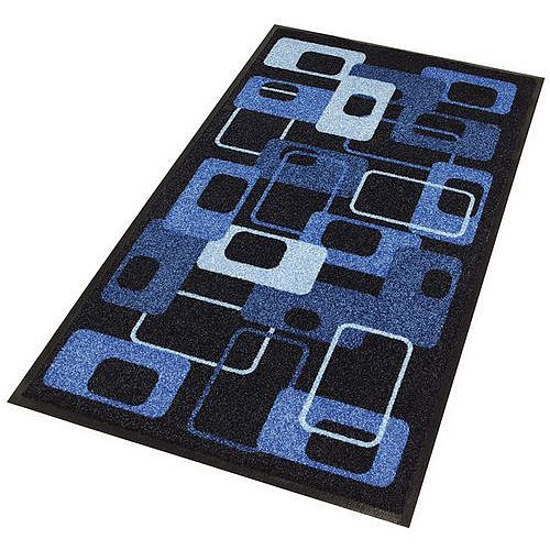 Vnitřní čisticí rohož Déco Design™ Modern 70's, 60 x 90 cm, modrá