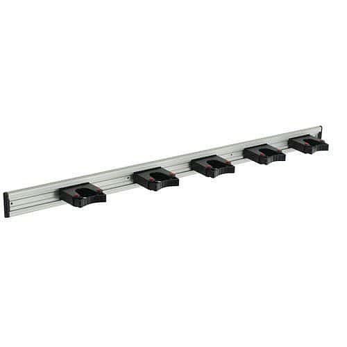 Hliníková lišta pro držáky a háčky na nářadí Toolflex, 5 držáků, 90 cm
