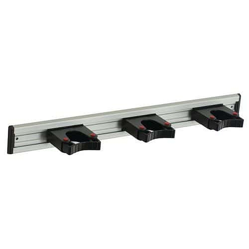 Hliníková lišta pro držáky a háčky na nářadí Toolflex, 3 držáky, 50 cm