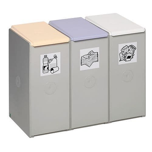 Kontejner na tříděný odpad VAR, 3 x 60 l