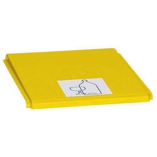 Víko ke kontejnerům na tříděný odpad VAR, 40 l, žluté