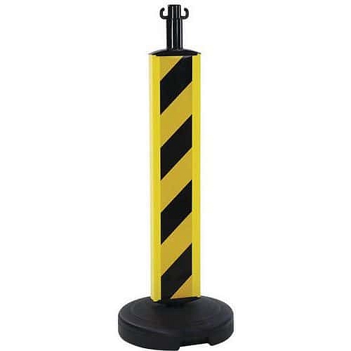 Plastový zahrazovací sloupek Novap, výška 75 cm, žlutý/černý