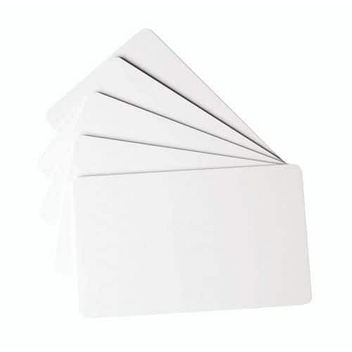 Plastové karty pro tiskárnu karet Duracard ID 300, bílá, 100 ks, tloušťka 0,76 mm