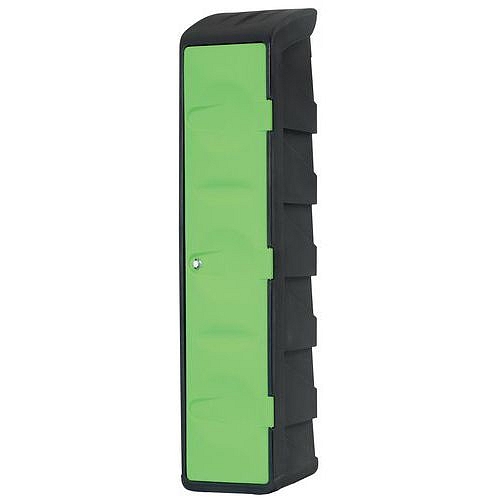 Plastová šatní skříň EMP, s horní policí, 1 oddíl, světle zelená