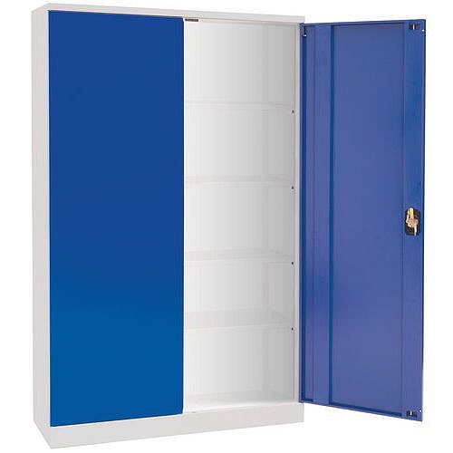 Kovová dílenská skříň, 195 x 91,5 x 42,1 cm - Manutan Expert