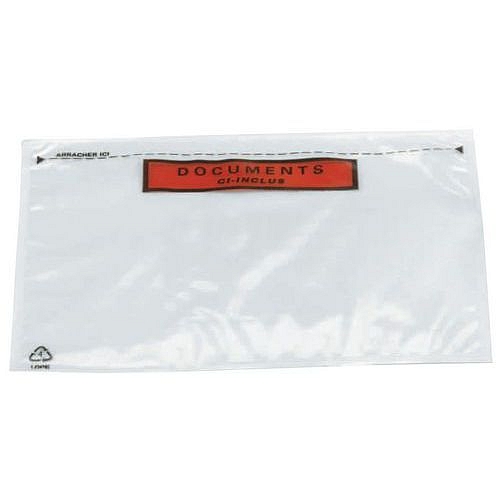 Nalepovací obálky na balíky Manutan Expert, 228 x 120 mm