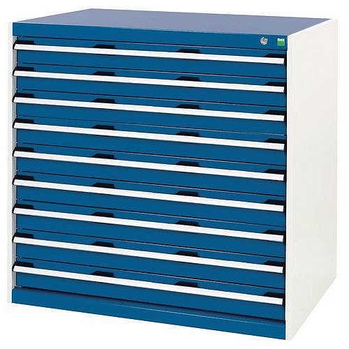 Dílenská zásuvková skříň, Bott SL-107, výška 100 cm, 9 zásuvek