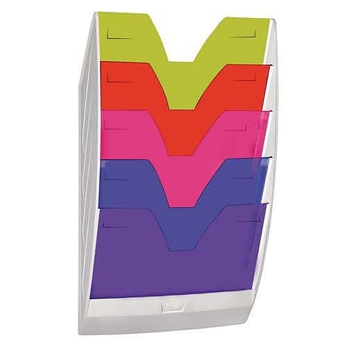 Nástěnný držák dokumentů, barevný