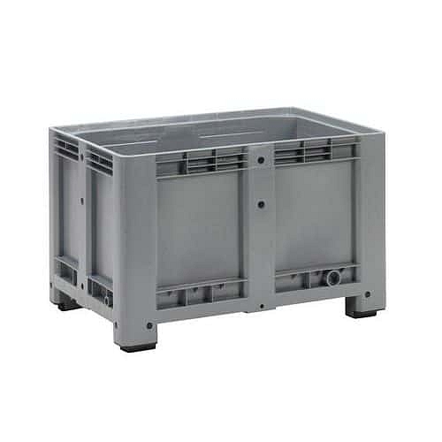 Paletový kontejner, plné stěny, na nožkách, 475 l