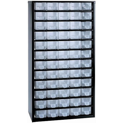 Kovový organizér, 60 zásuvek