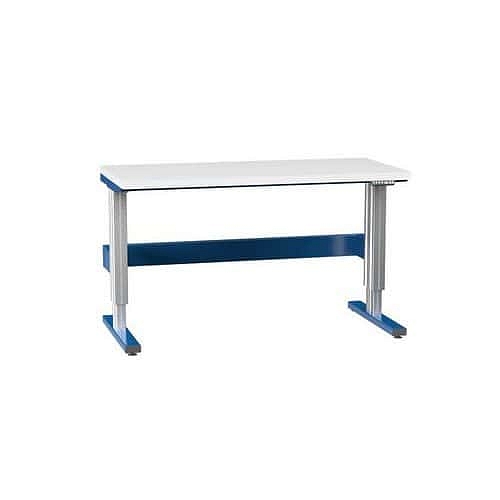 Elektricky stavitelný ERGO stůl, 1500 x 700 x 770 (1170) mm, LAMINO, tmavě modrá