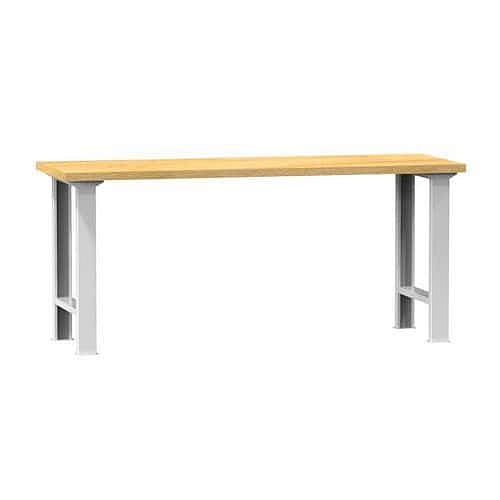 Dílenský stůl KOMBI AB4725, 2500 x 700 x 880 mm, BUK, šedá