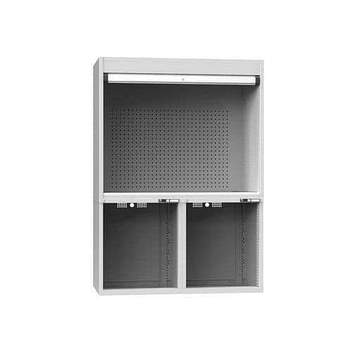 Kontrolní pracoviště, 1462 x 753 x 2069 mm, šedá