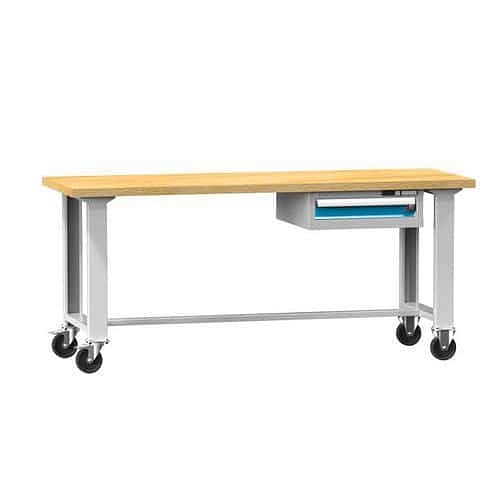 Mobilní dílenský stůl MPS2-715M, 1500 x 700 x 880 mm, MULTIPLEX, šedá-modrá