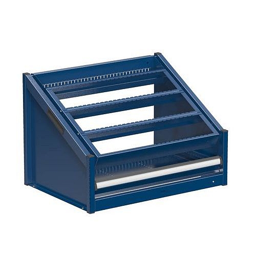 NC stolní stojan 36x27D s vybavením, varianta 1, tmavě modrá