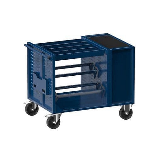NC vozík 36x36D s vybavením, varianta 1, tmavě modrá