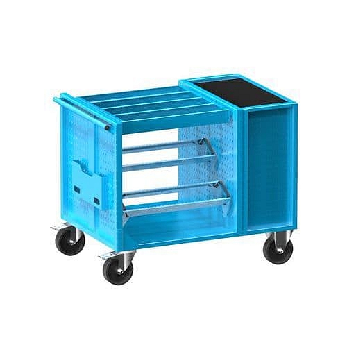 NC vozík 36x36D s vybavením, varianta 1, modrá