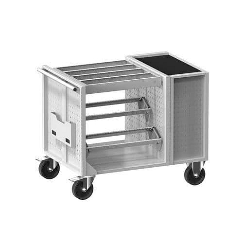 NC vozík 36x36D s vybavením, varianta 1, šedá