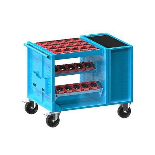 NC vozík 36x36D s vybavením, varianta 3, modrá