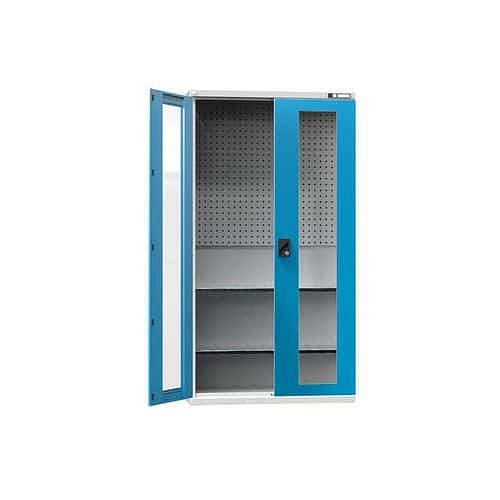 Nářaďová skříň SK2-003S, 1044 x 405 x 1950 mm, šedá-modrá