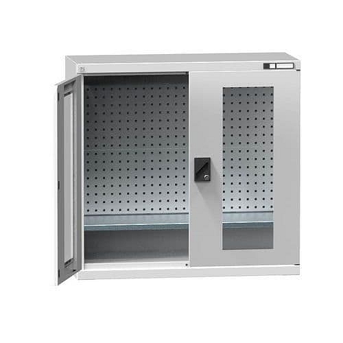 Nářaďová skříň SK2-004S, 1044 x 405 x 1000 mm, šedá-šedá