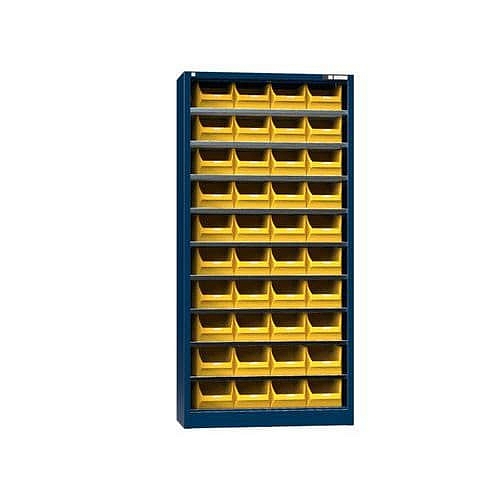 Skříň s boxy UK1-B1, 950 x 400 x 1950 mm, tmavě modrá