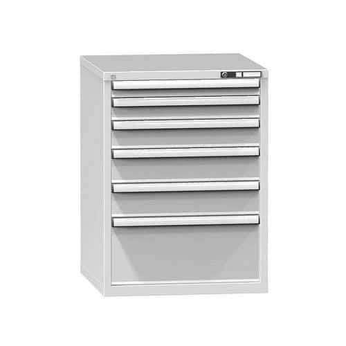 Zásuvková skříň ZB4, 731 x 753 x 990 mm, šedá-šedá