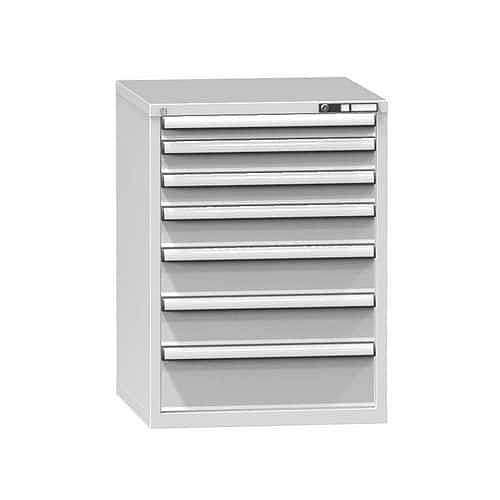 Zásuvková skříň ZB6, 731 x 753 x 990 mm, šedá-šedá