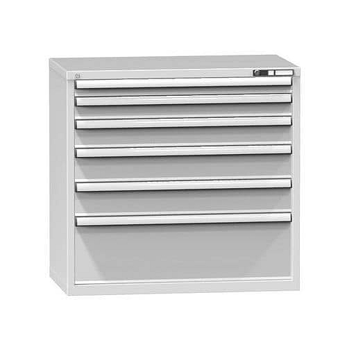 Zásuvková skříň ZC4, 1037 x 600 x 990 mm, šedá-šedá